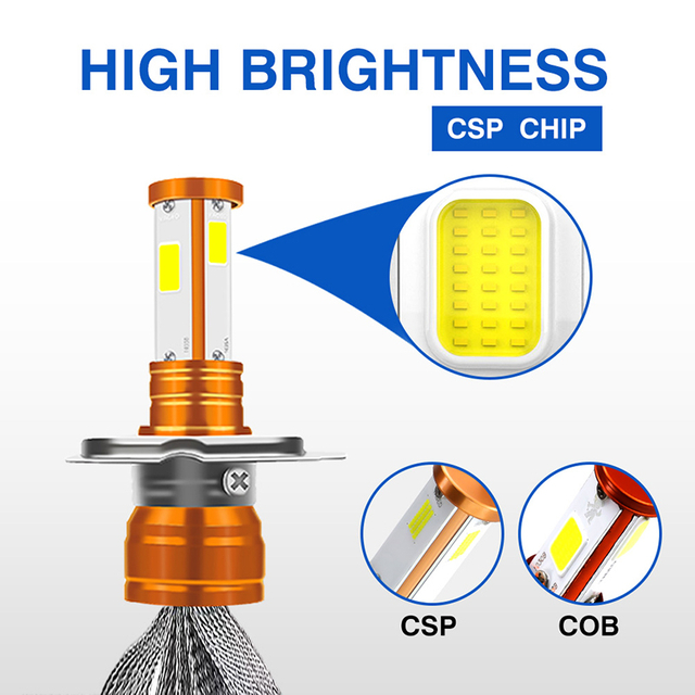 Установленный на мотоцикле AC/DC8-80V H4 H6 HS1 Ba20D P15D 3-сторонний светодиод 45 Вт 4500LM 6000LM 8000LM... TDA2B
