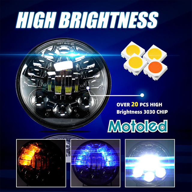 5,75-дюймовый автомобильный проектор фары 8 В 12 В 24 В 80 В 36 Вт 3800LM автомобильный мотоцикл грузовик UTV вездеход внедорожный 5.75MMR01